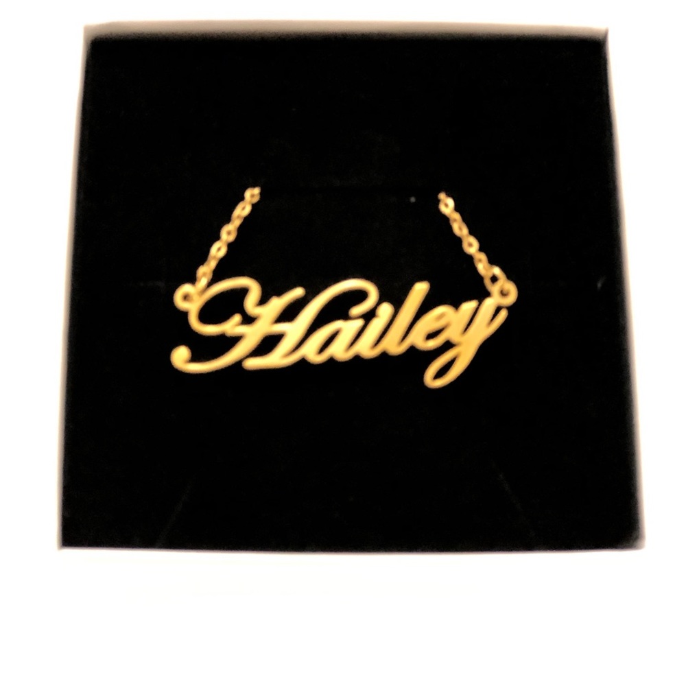 14K Gold Plated Name Necklace - Hailey